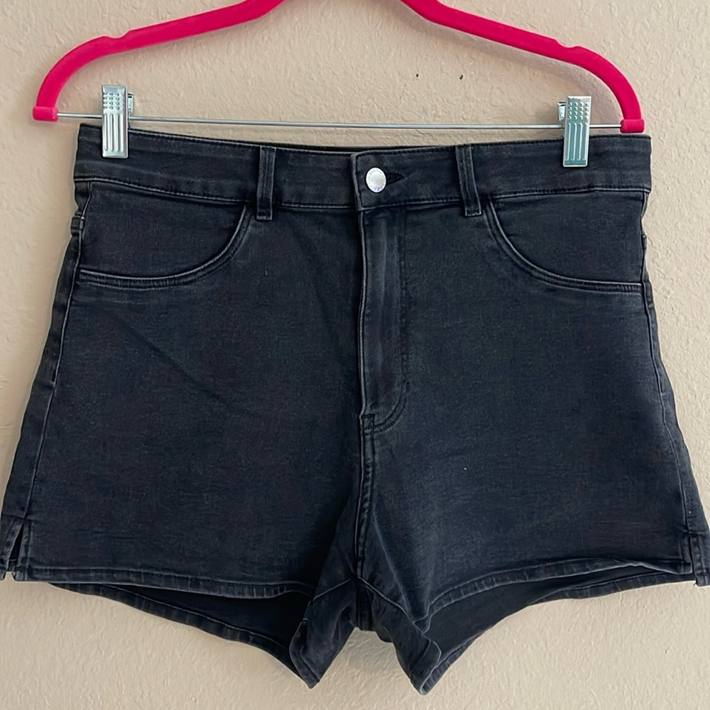 H&M Stretch Denim High Waist Shorts